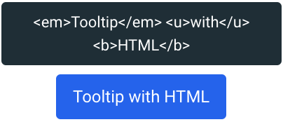 With custom HTML