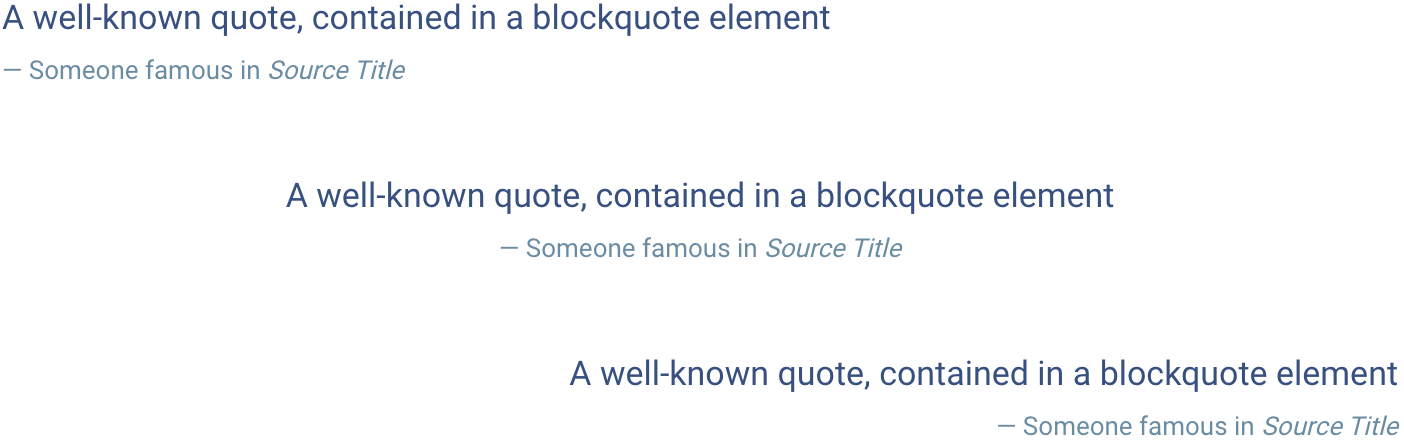 Blockquotes